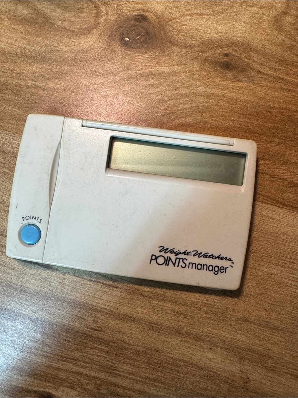 Weight Watchers White Portable PointsManager with Blue Button